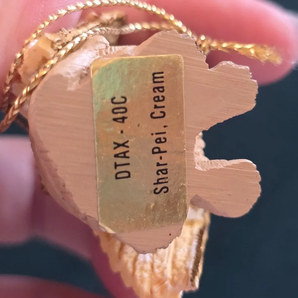 Conversation Concepts SharPei Angel Ornament Small Cream Excellent DTAX-40C 1991
